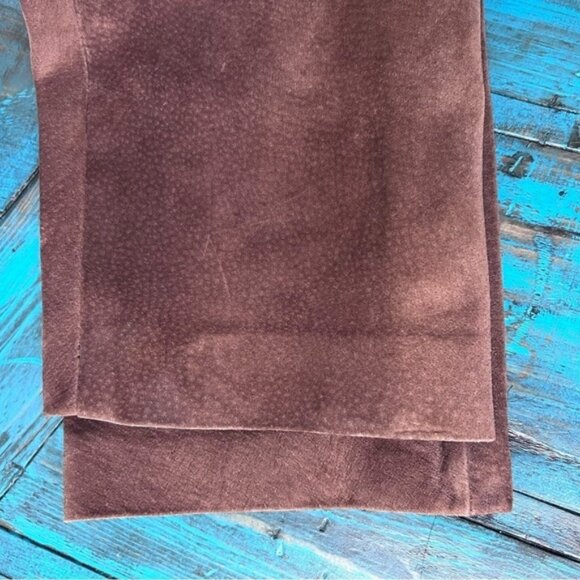 Danier Brown Suede Leather Straight Leg Pants Size 8 - Picture 15 of 16